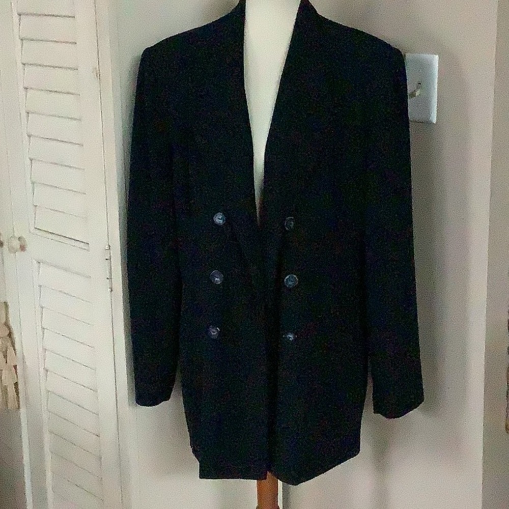 Adolfo Atelier Navy Blazer